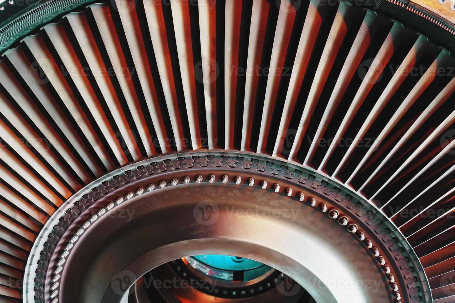 conception interne d'une centrale à turbine à gaz pour la production d'énergie. photo