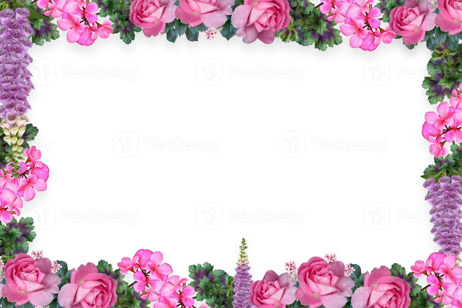 fond de cadre de bordure de fleur, fond de fleur, fond de cadre floral. photo