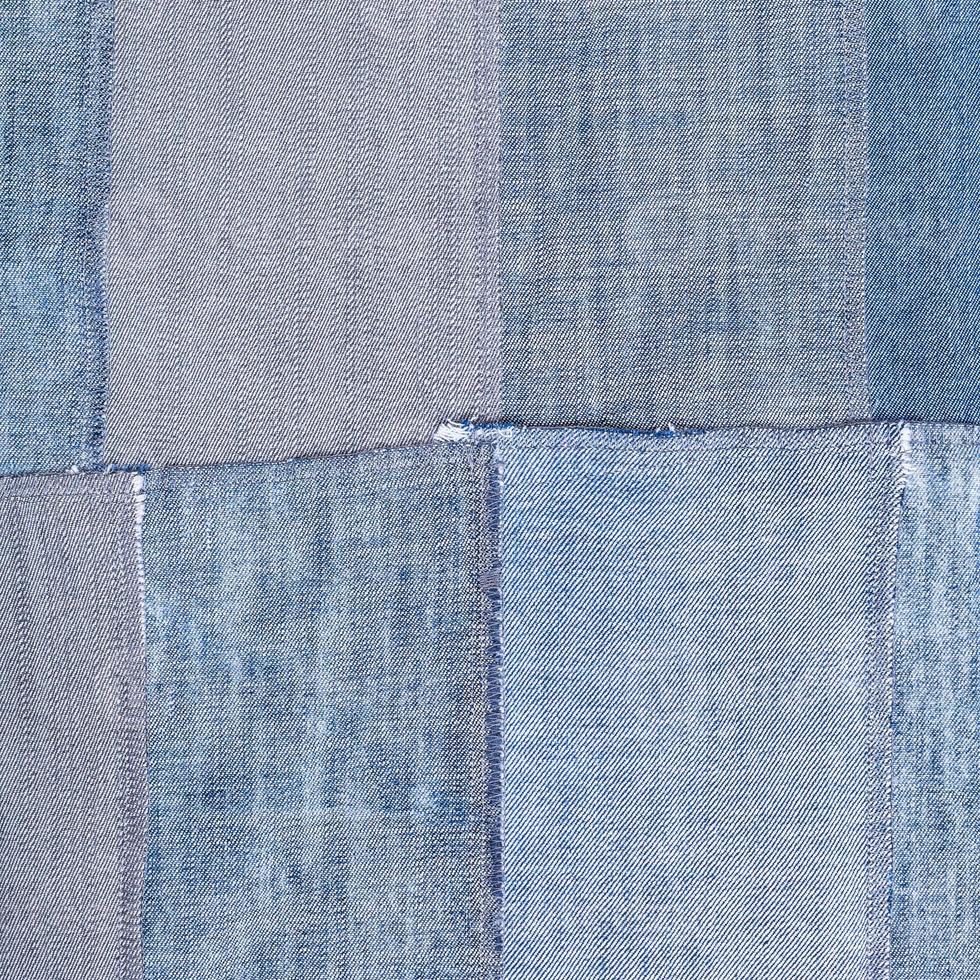 patchwork de vieux rabats en denim photo