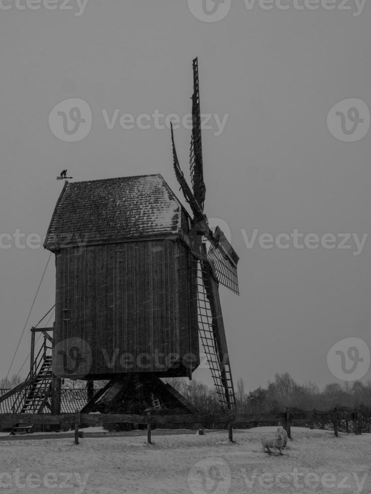 L'heure d'hiver dans te muensterland allemand photo