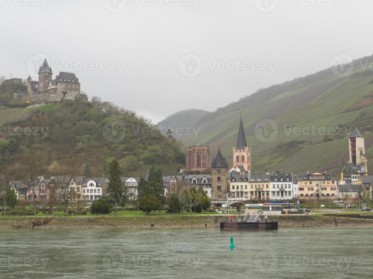 croisière fluviale sur le rhin en allemagne photo