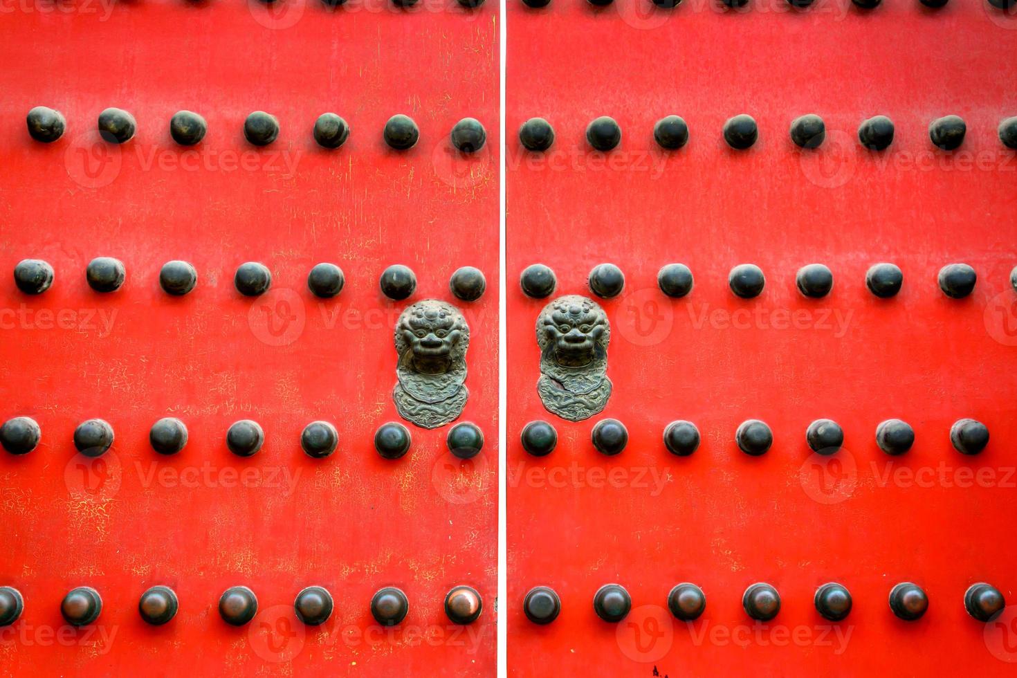 ancienne porte ancienne de style chinois photo