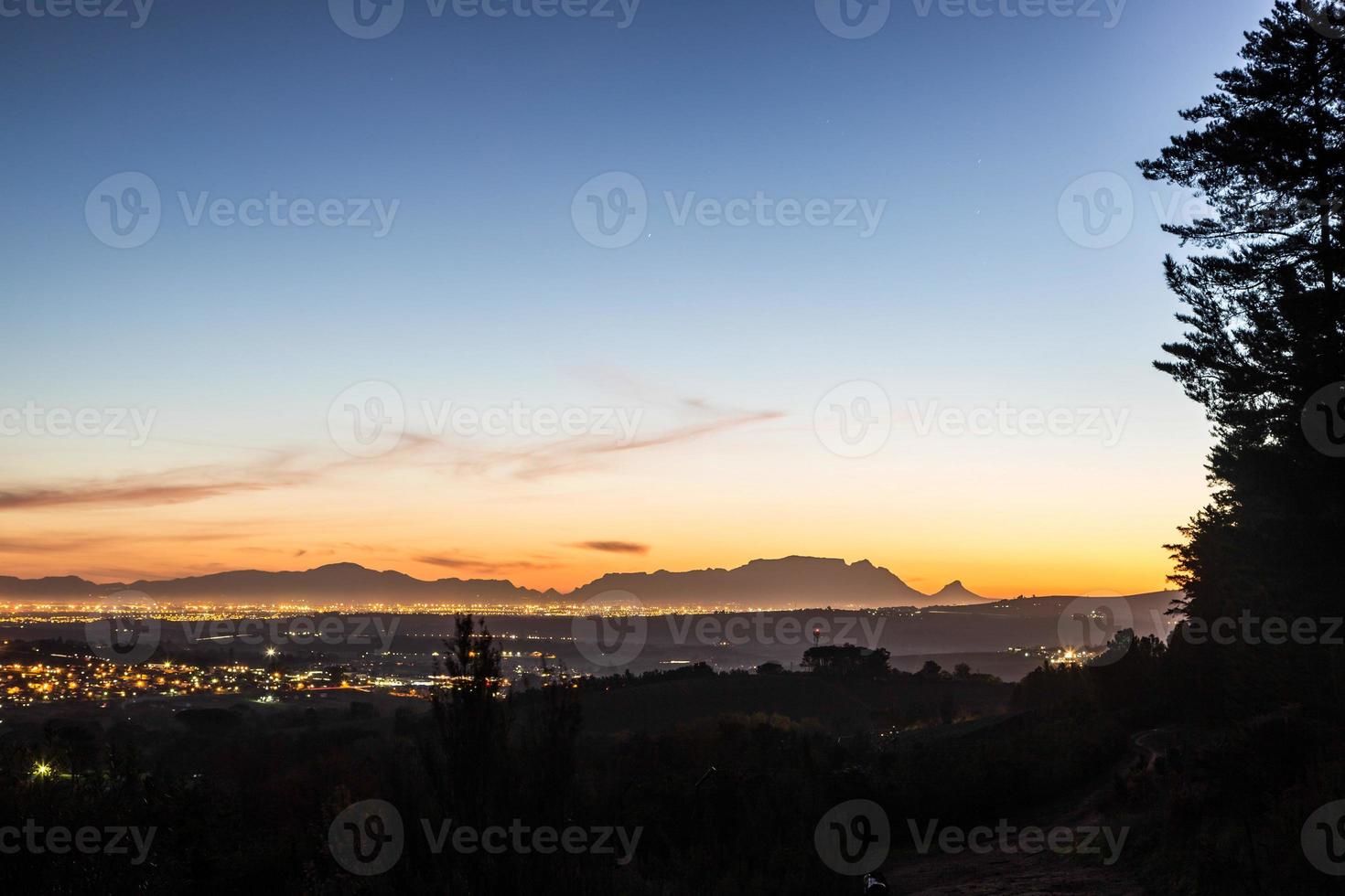 paysage avec montagne de la table photo