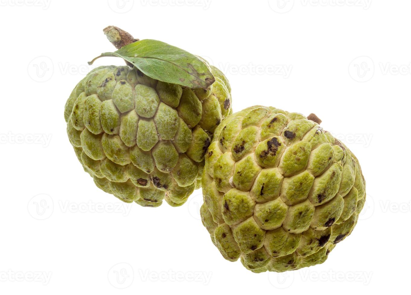 Fruit de noni sur fond blanc photo