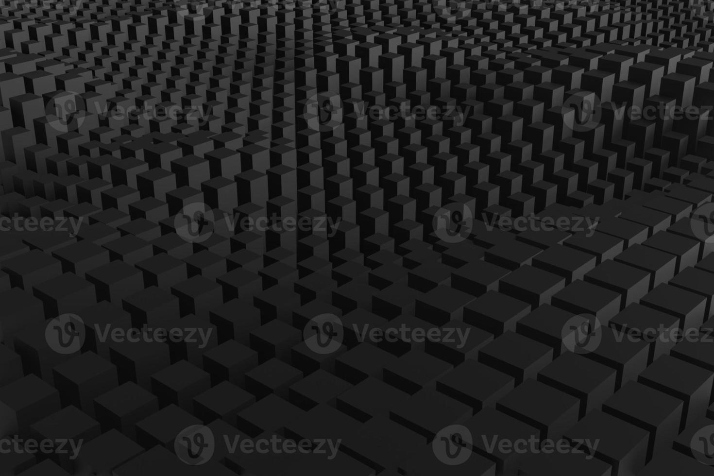 fond de papier peint motif cubes géométriques 3d abstrait noir photo