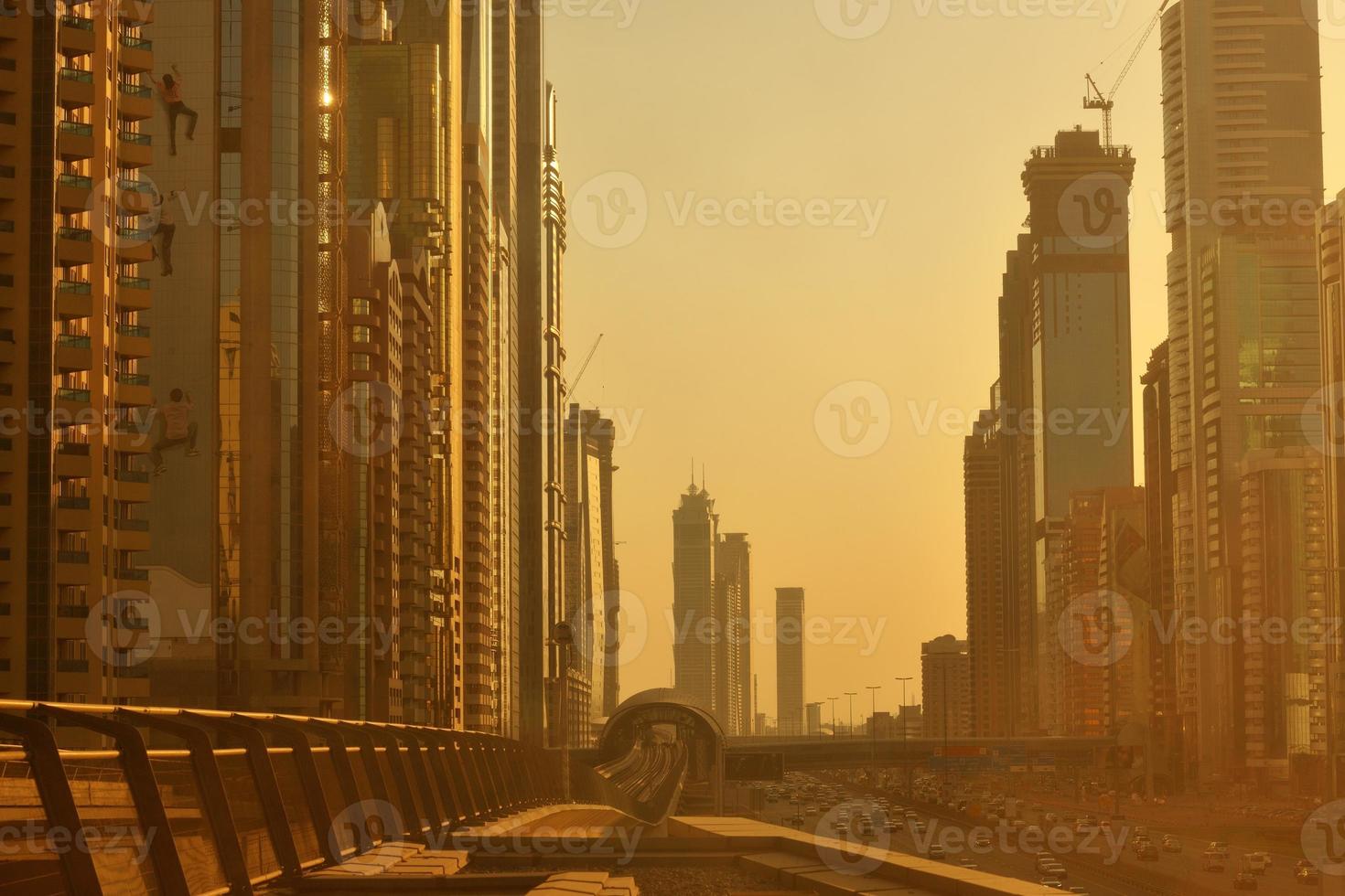 vue sur le trafic de la ville photo