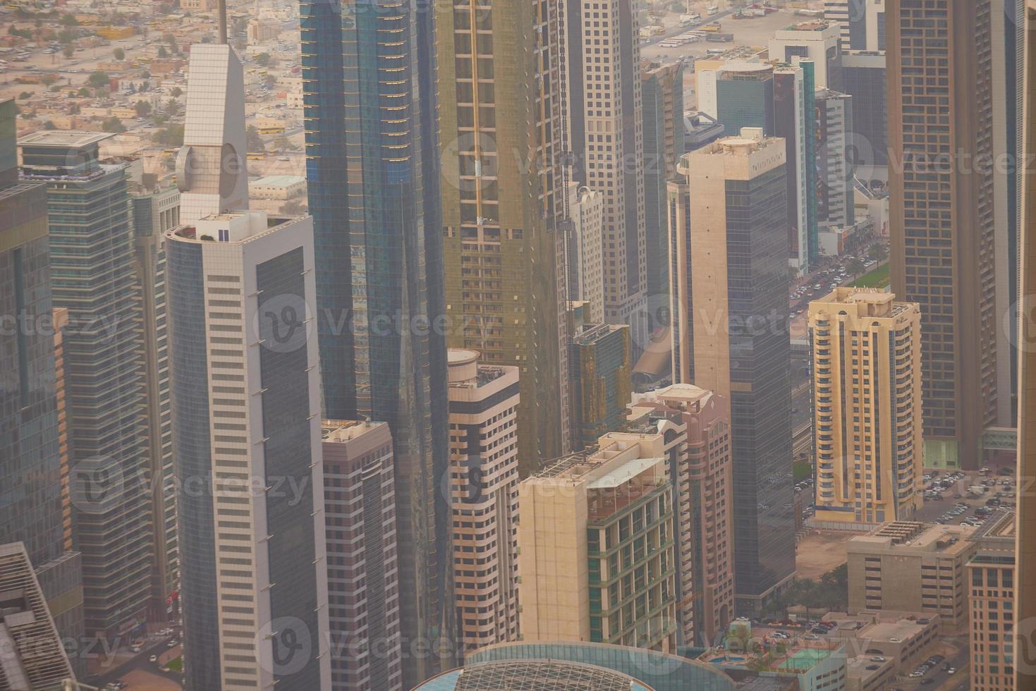 vue sur le centre-ville de dubaï photo