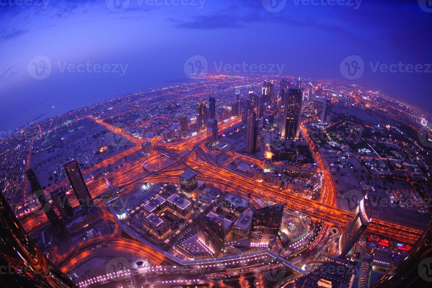 vue sur la ligne d'horizon de dubaï photo