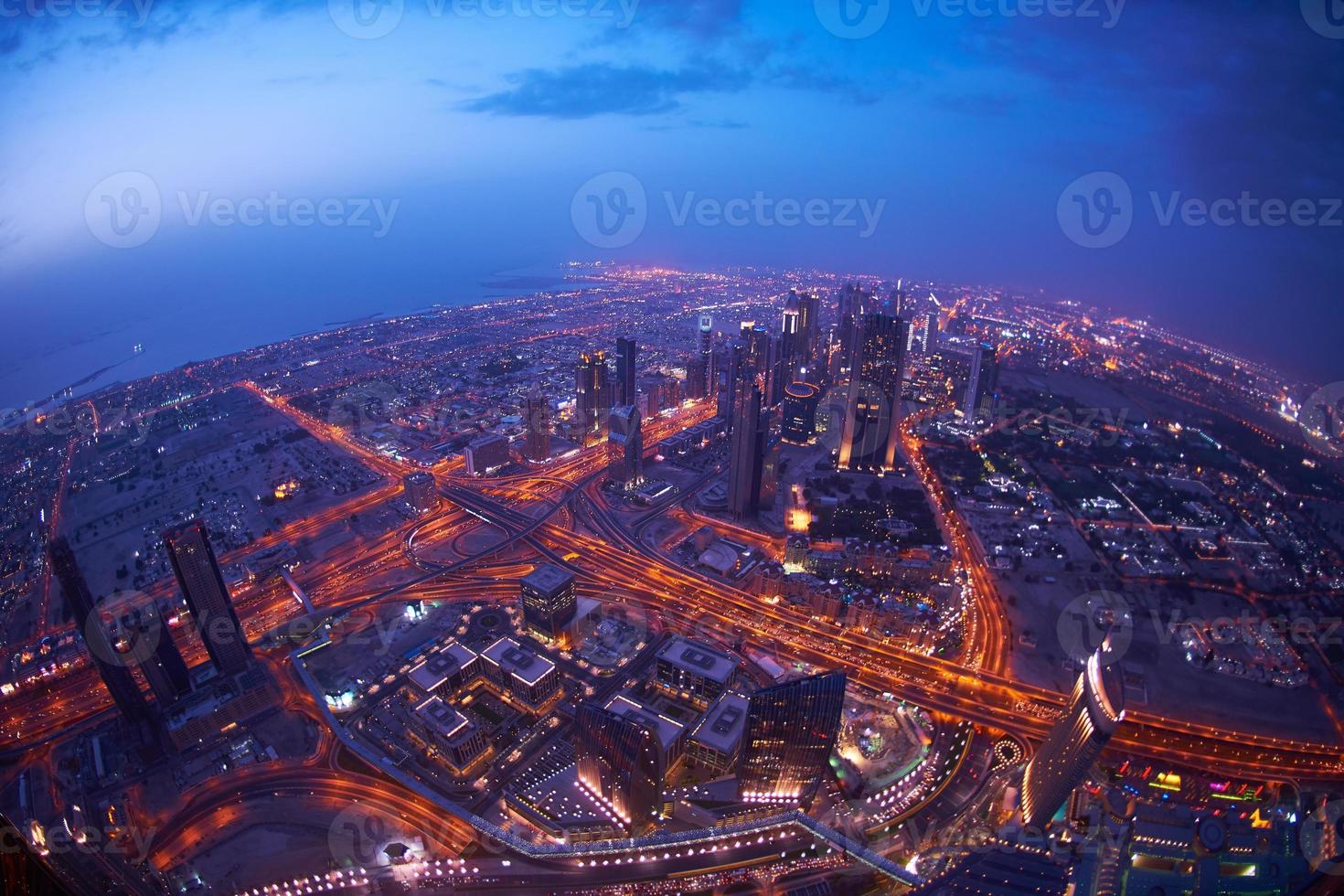 horizon de nuit de dubaï photo