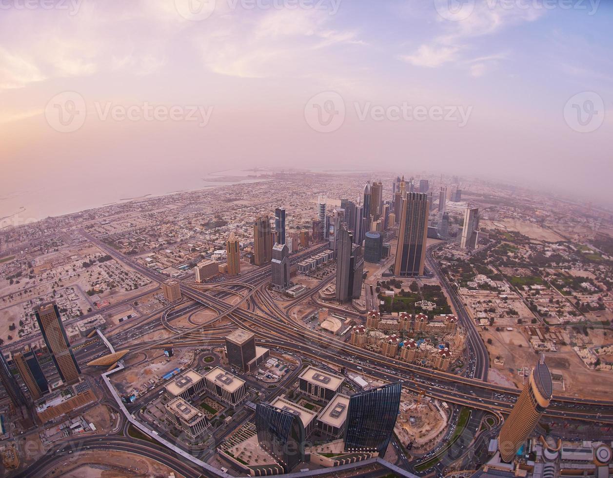 vue sur le centre-ville de dubaï photo