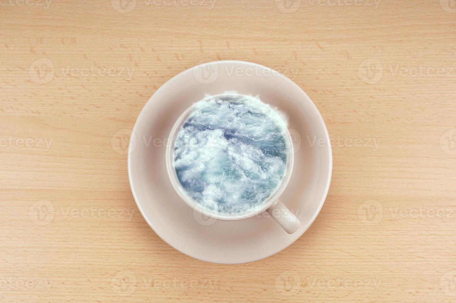 tempête dans une tasse de thé photo