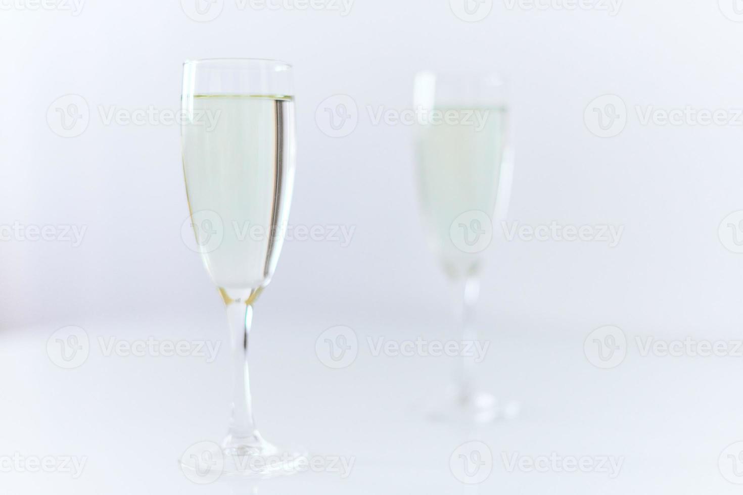 deux coupes de champagne. photo