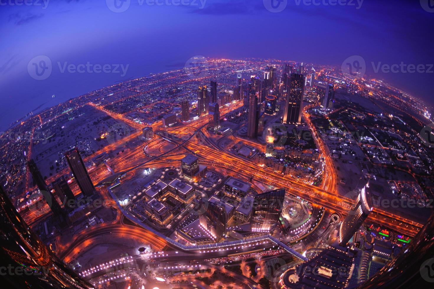 vue sur la ligne d'horizon de dubaï photo