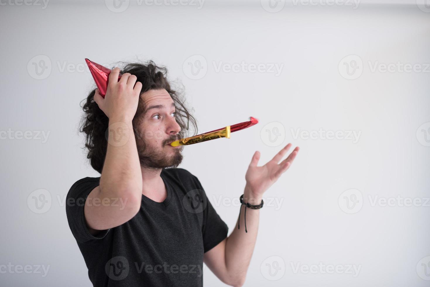 vue de l'homme de fête photo