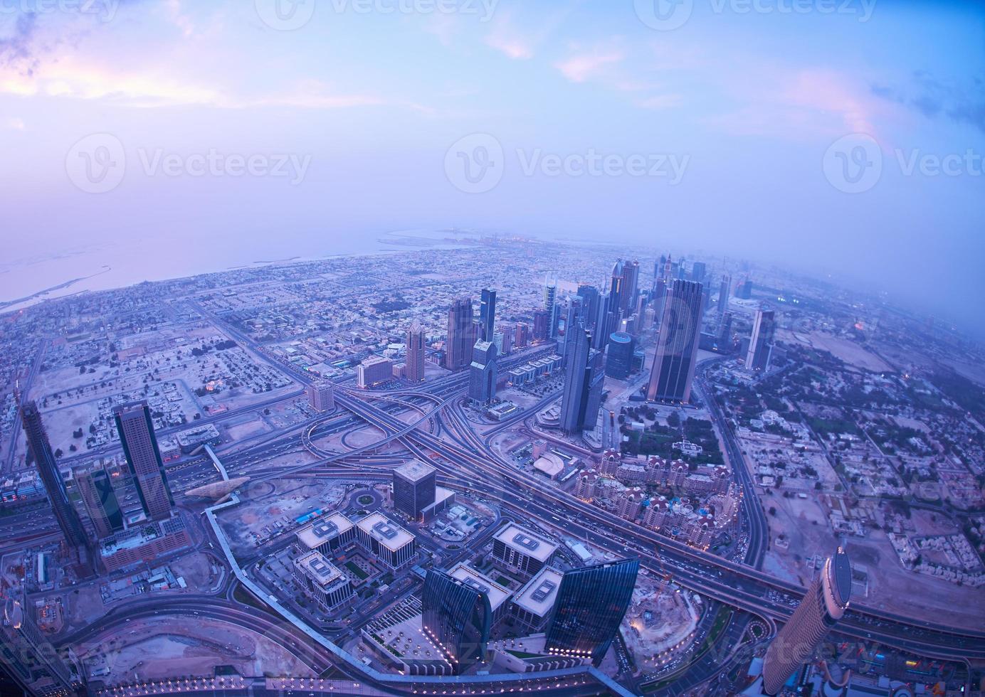 horizon de nuit de dubaï photo