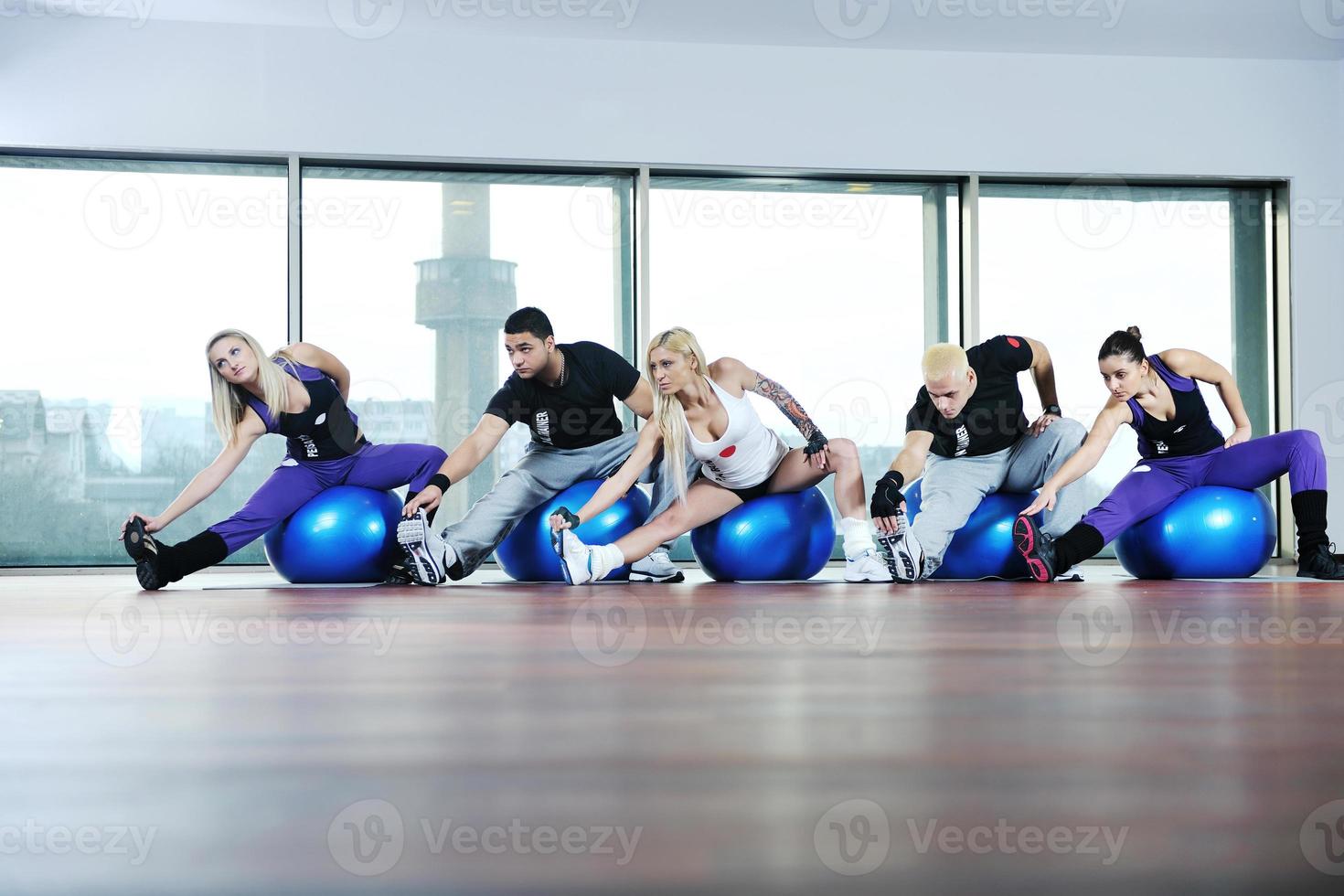 entraînement de groupe de remise en forme photo