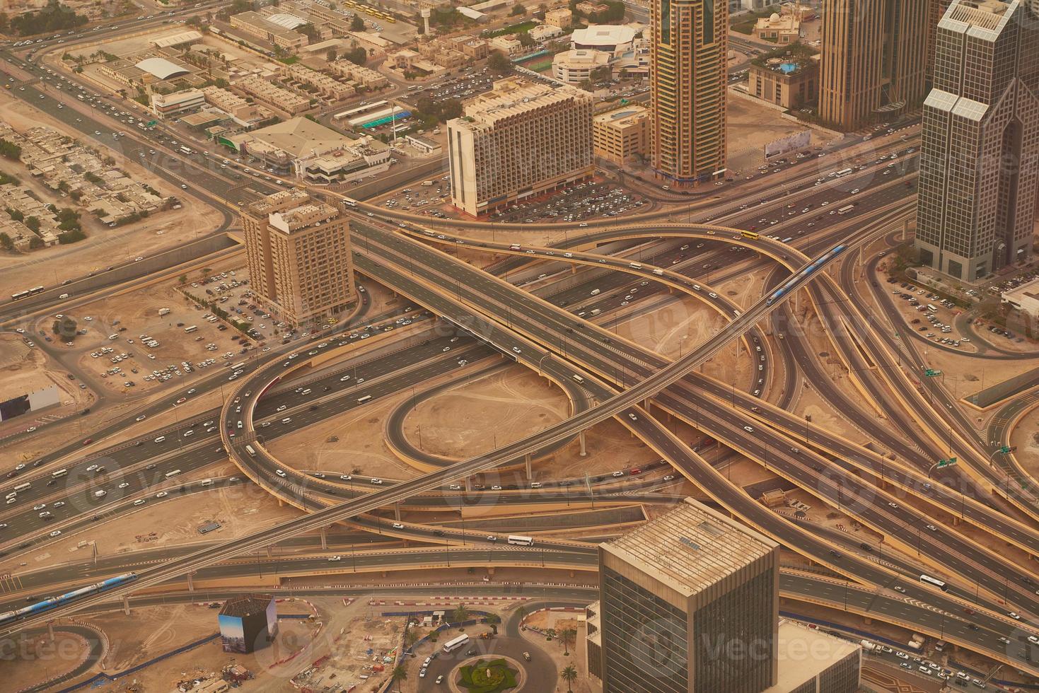 vue sur le centre-ville de dubaï photo