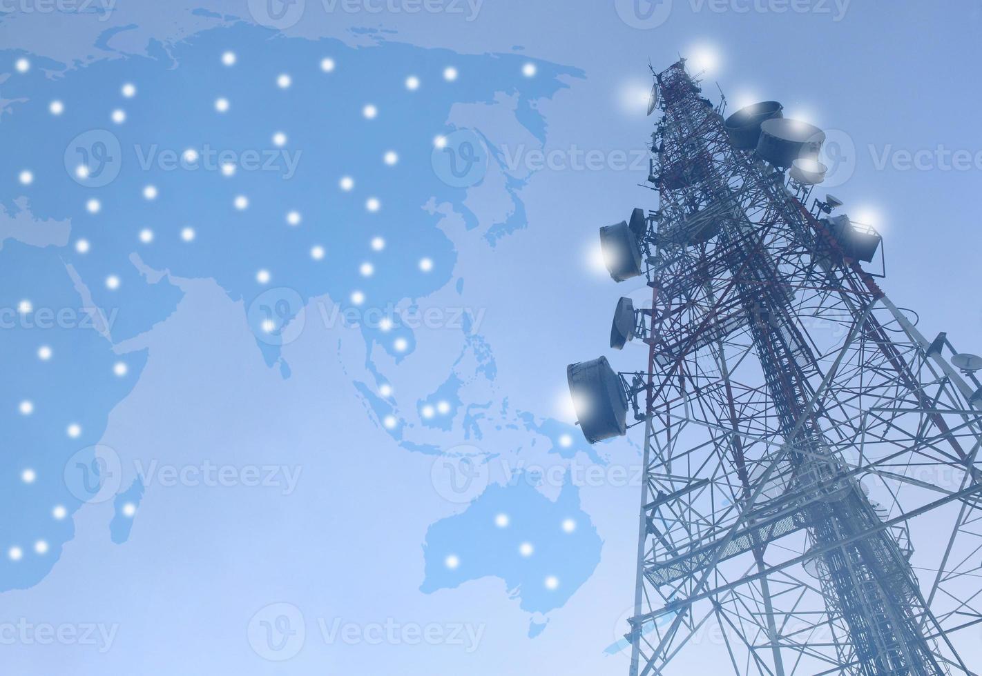 mât de télécommunication antennes de télévision technologie sans fil photo