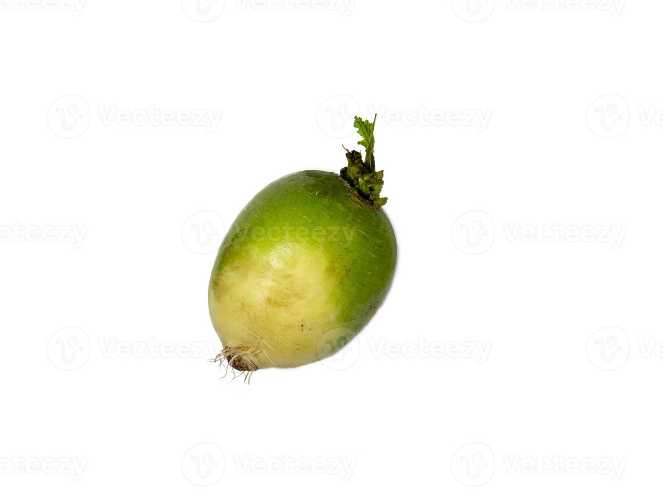 radis sur fond blanc. un produit utile. légume photo