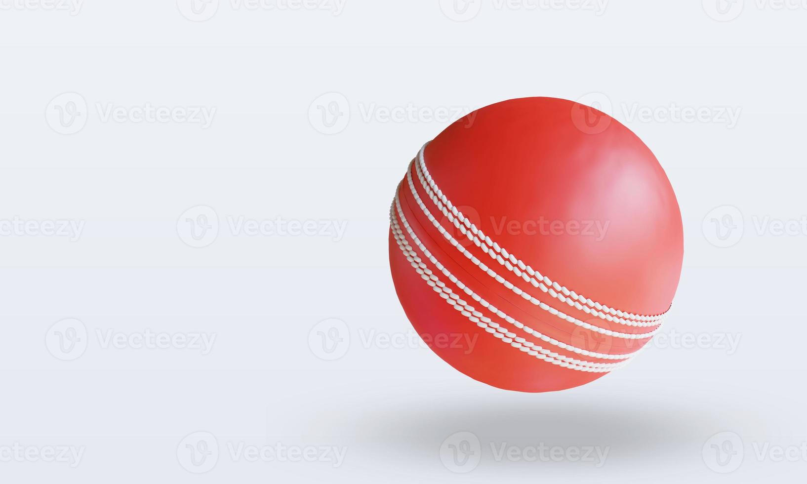 vue de dessus de rendu de cricket de balle de sport 3d photo