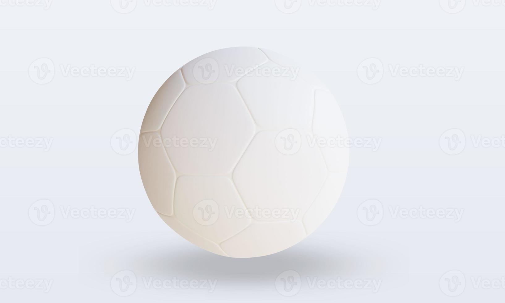 balle de sport 3d vue de face de rendu de balle de futsal photo