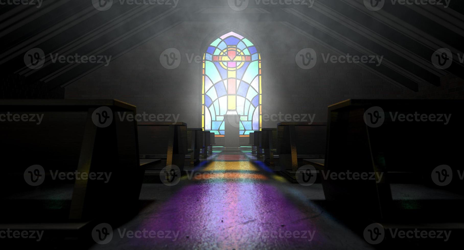 église vitrail photo