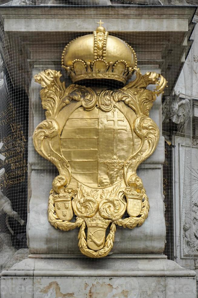 Vienne, Autriche, 2014. Vue partielle de la colonne de la peste sur le graben à Vienne photo