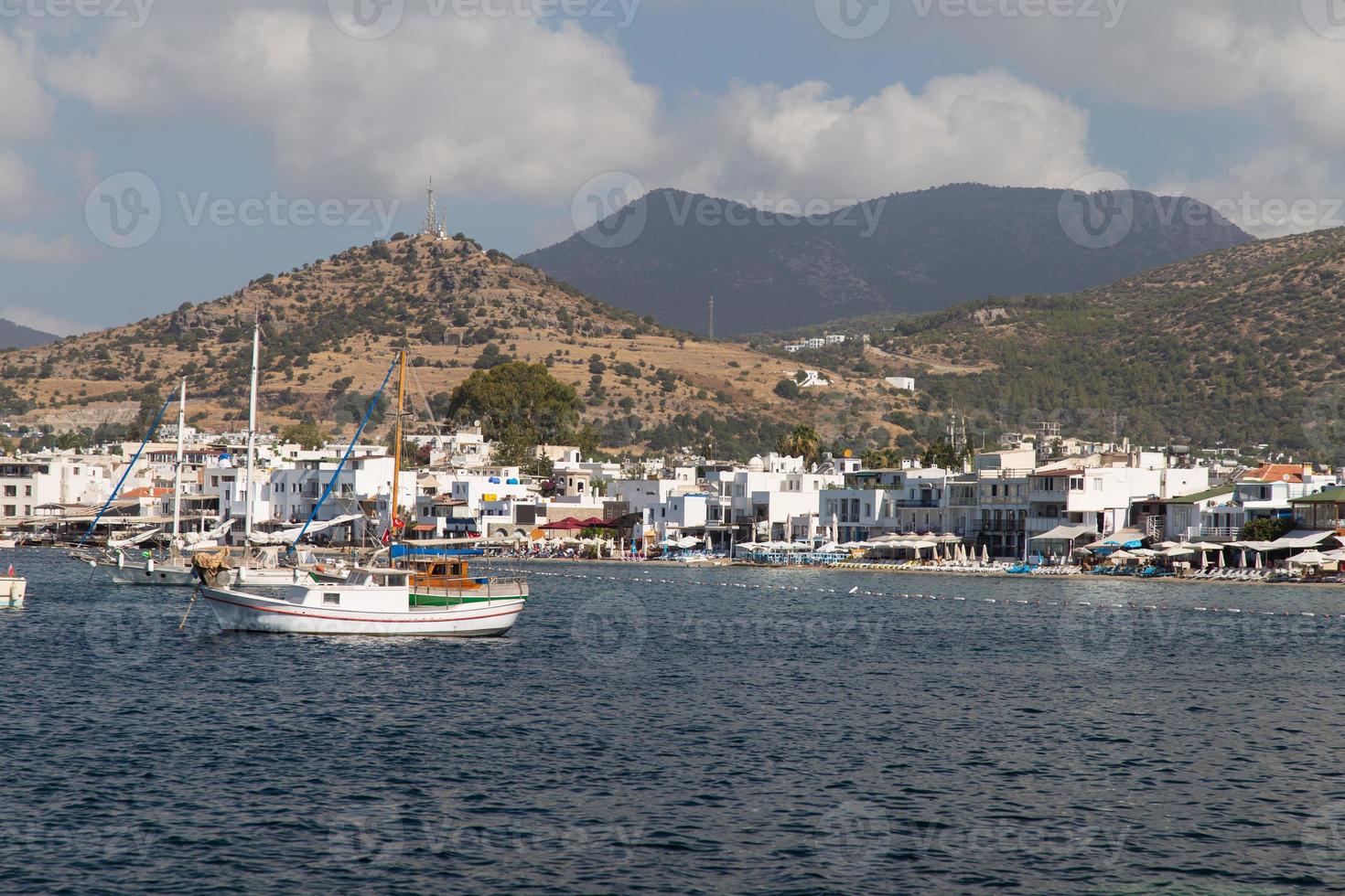 ville de bodrum en turkiye photo