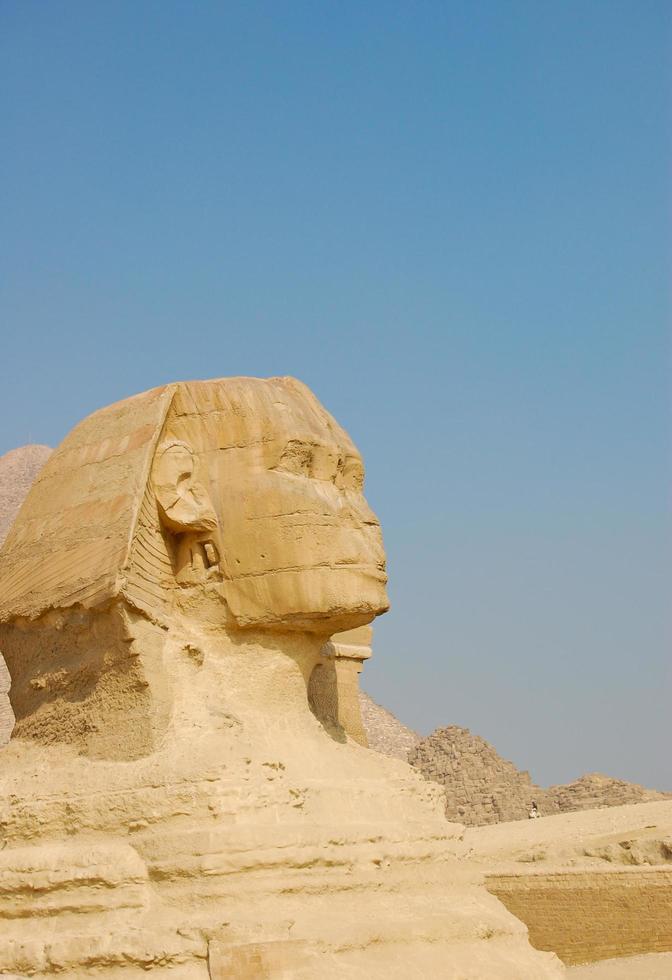 Le Caire, Egypte - 2007 sphinx à la pyramide de Gizeh, Egypte photo