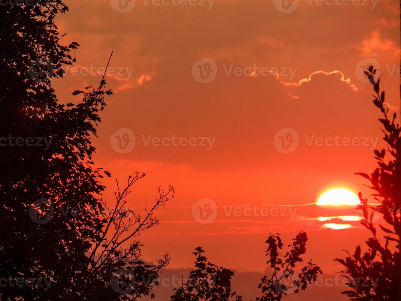 coucher de soleil d'un jour photo