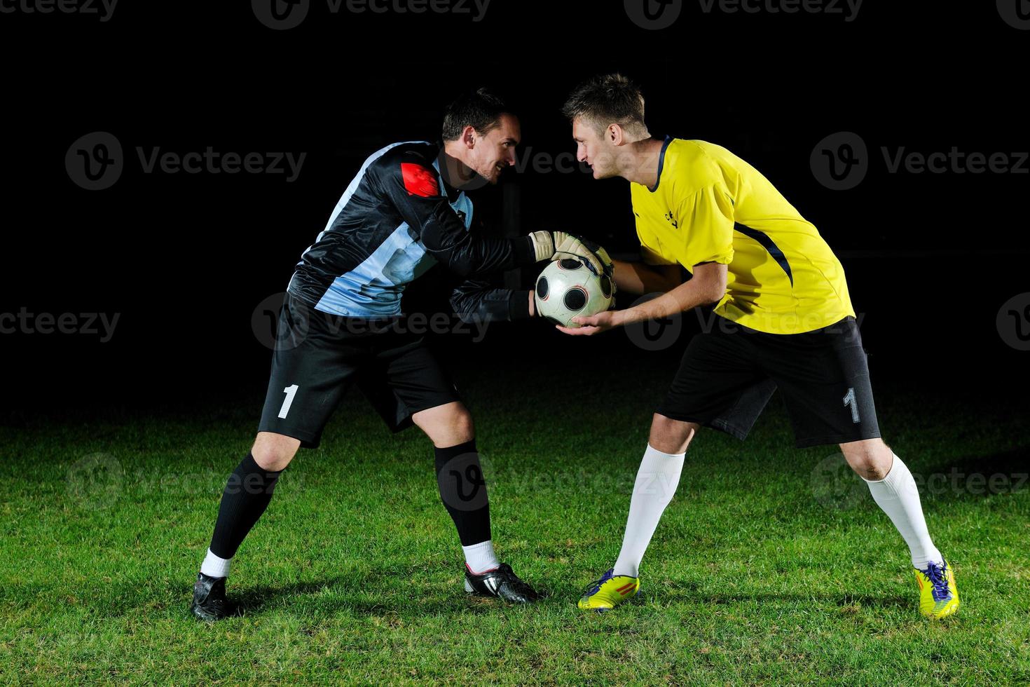 vue de joueur de football photo