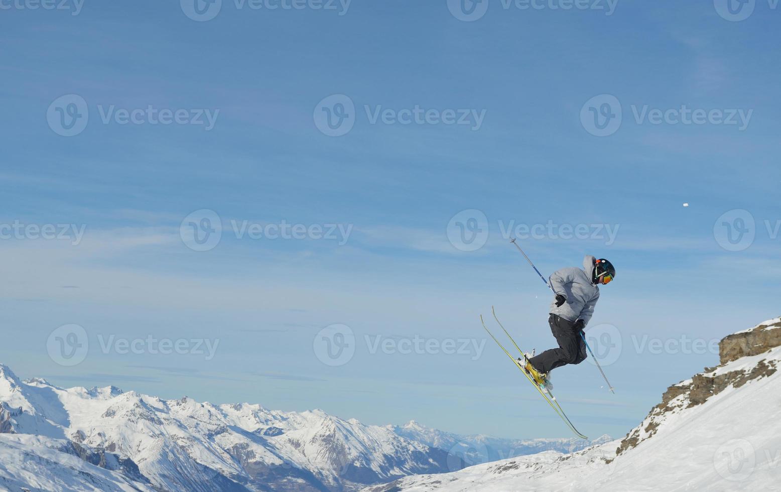 vue sur le saut à ski photo