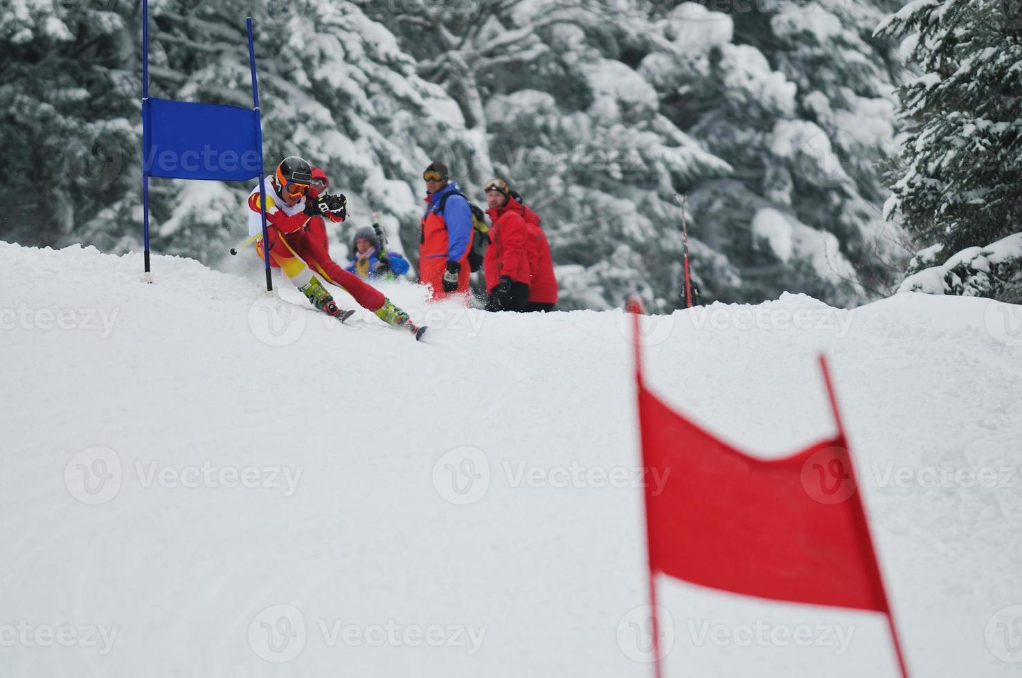 vue sur la course de ski photo