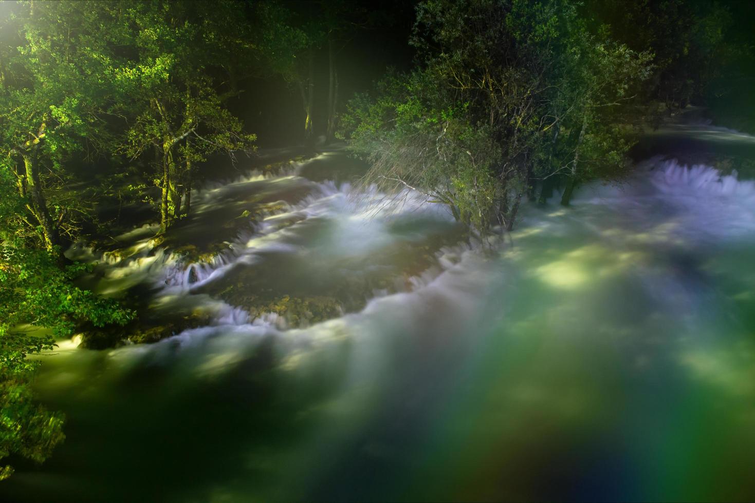 cascades de nuit photo