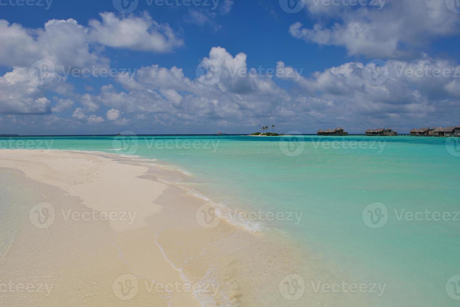 vue sur la plage tropicale photo