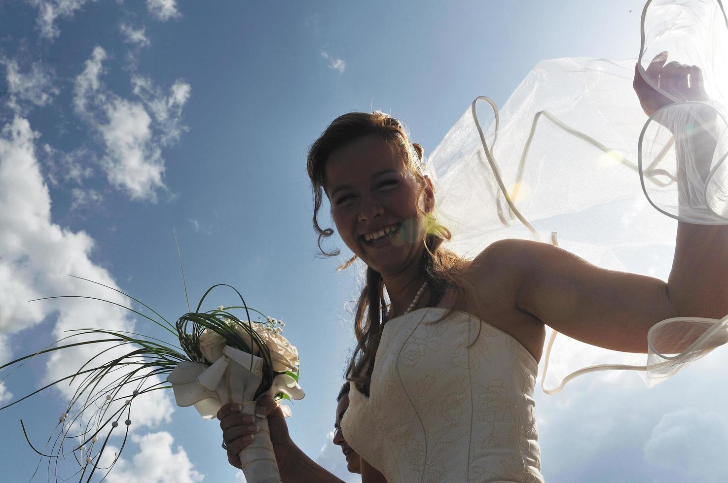 portrait de la belle mariée photo