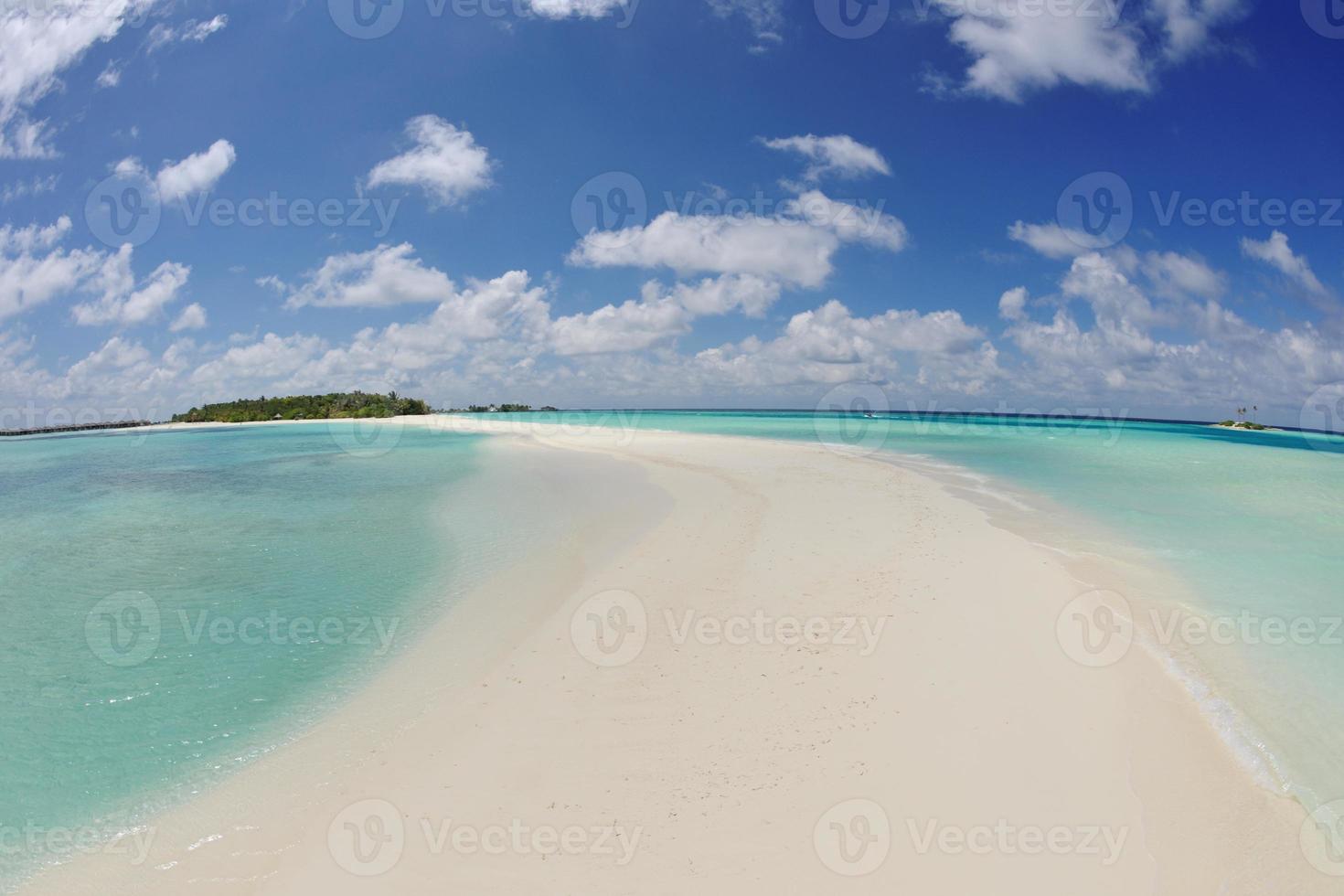 vue sur la plage tropicale photo