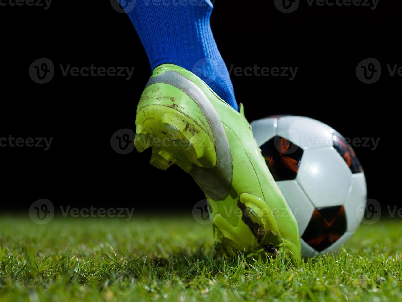 vue de joueur de football photo