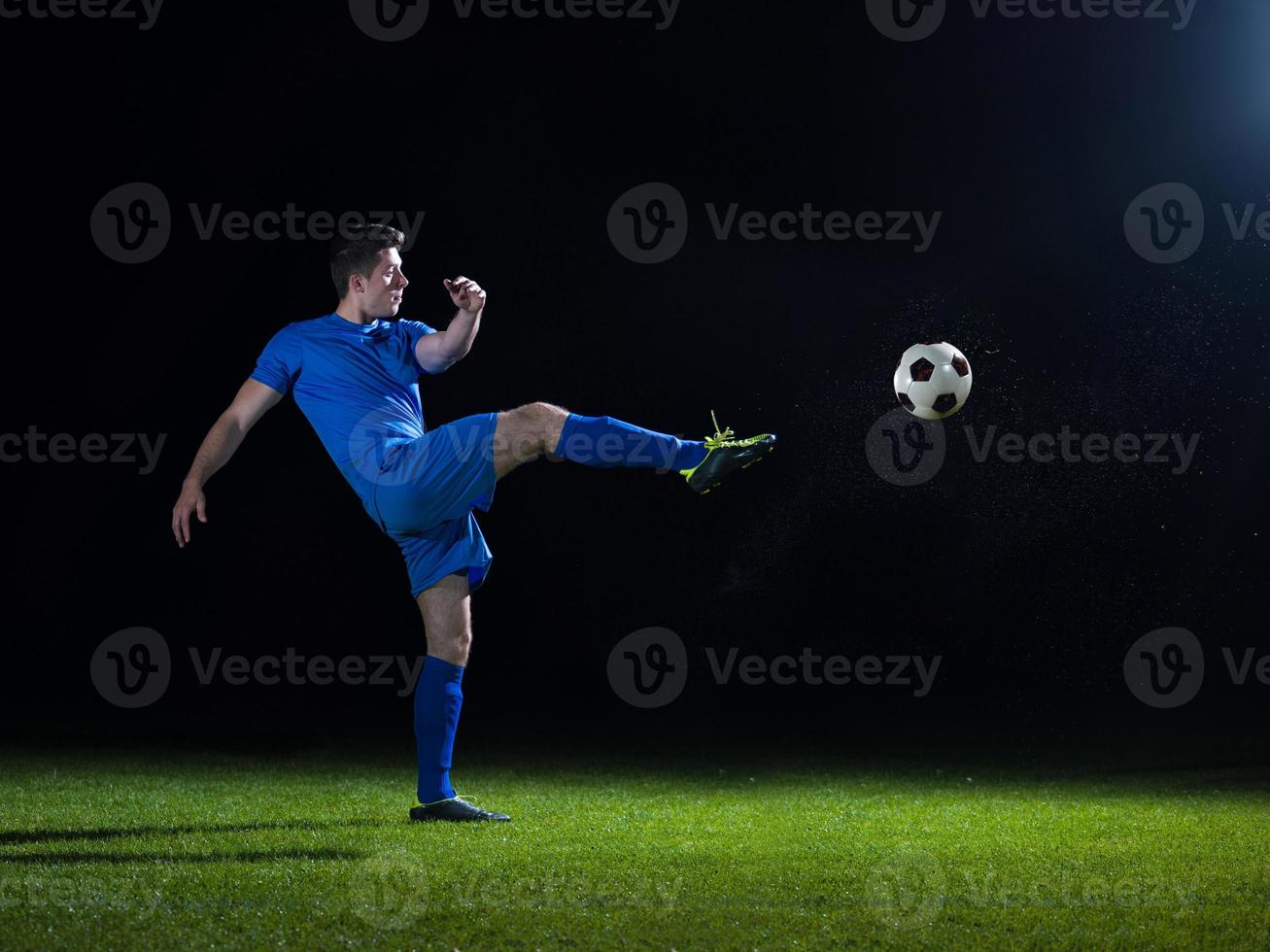 vue de joueur de football photo