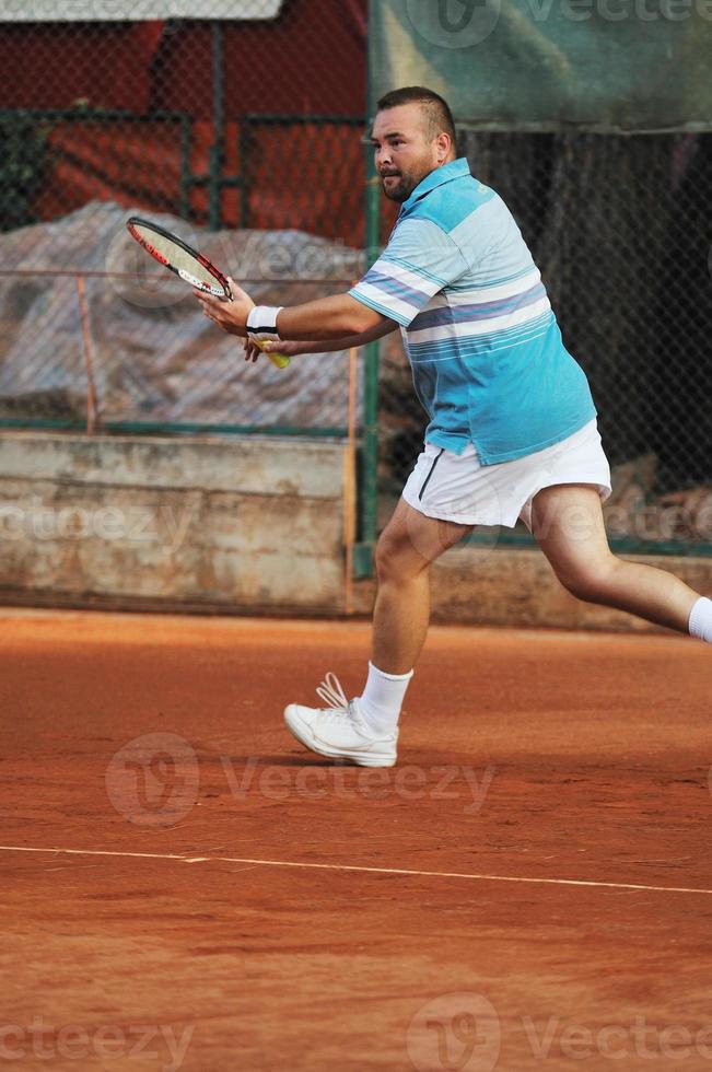 Vue de l'homme de tennis photo