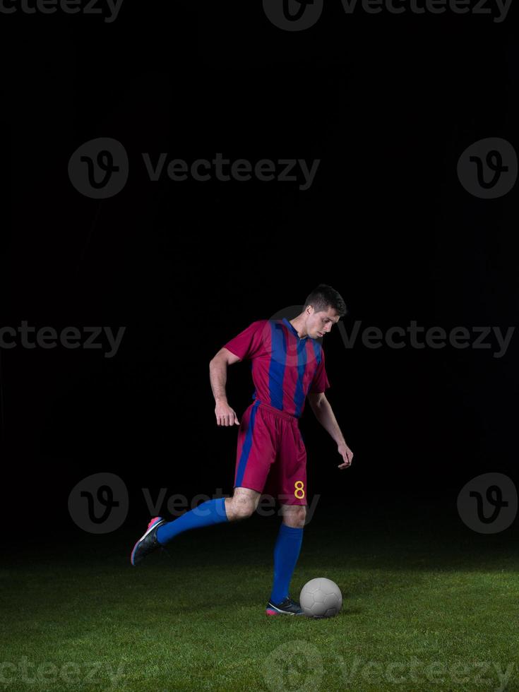 vue de joueur de football photo