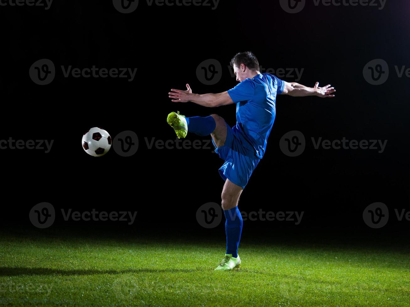 vue de joueur de football photo