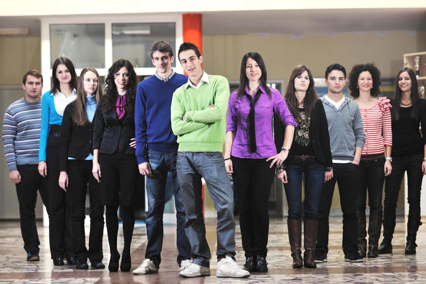 portrait de groupe d'étudiants photo