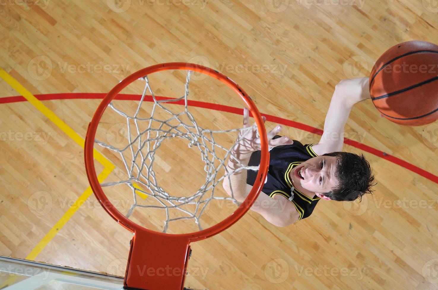 vue de joueur de basket-ball photo