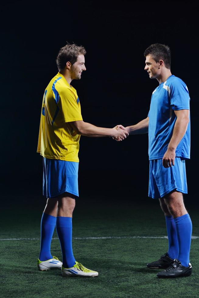 vue de joueur de football photo