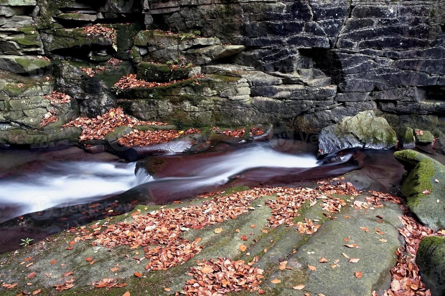 ruisseau de montagne d'automne photo