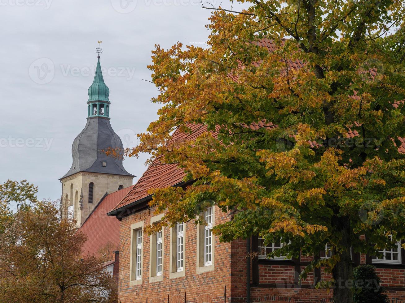 la ville de nottuln dans le baumberge allemand photo