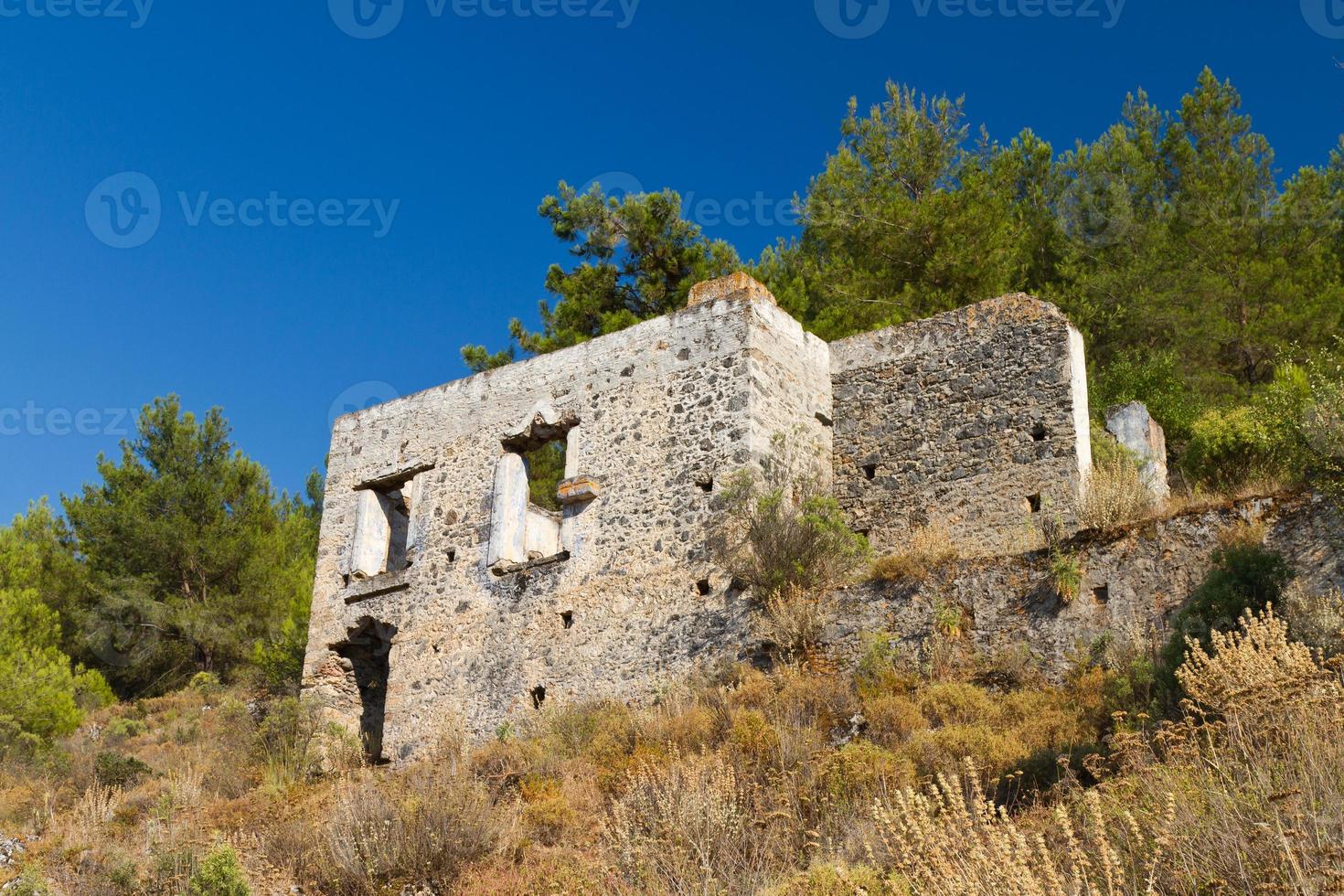 maison en ruine de kayakoy, fethiye photo