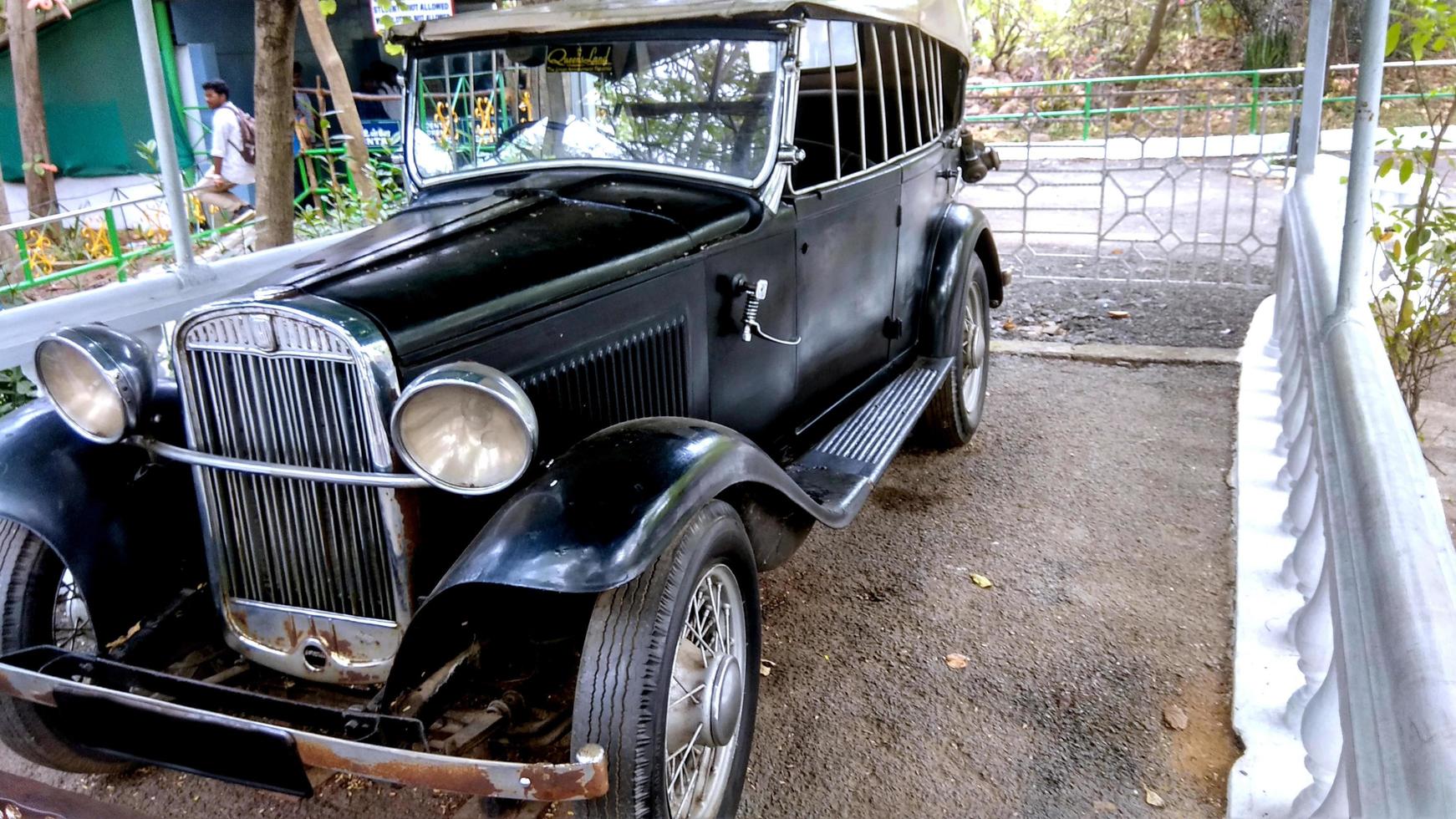 chennai, inde, février 2019, gros plan du rétro noir britannique c photo