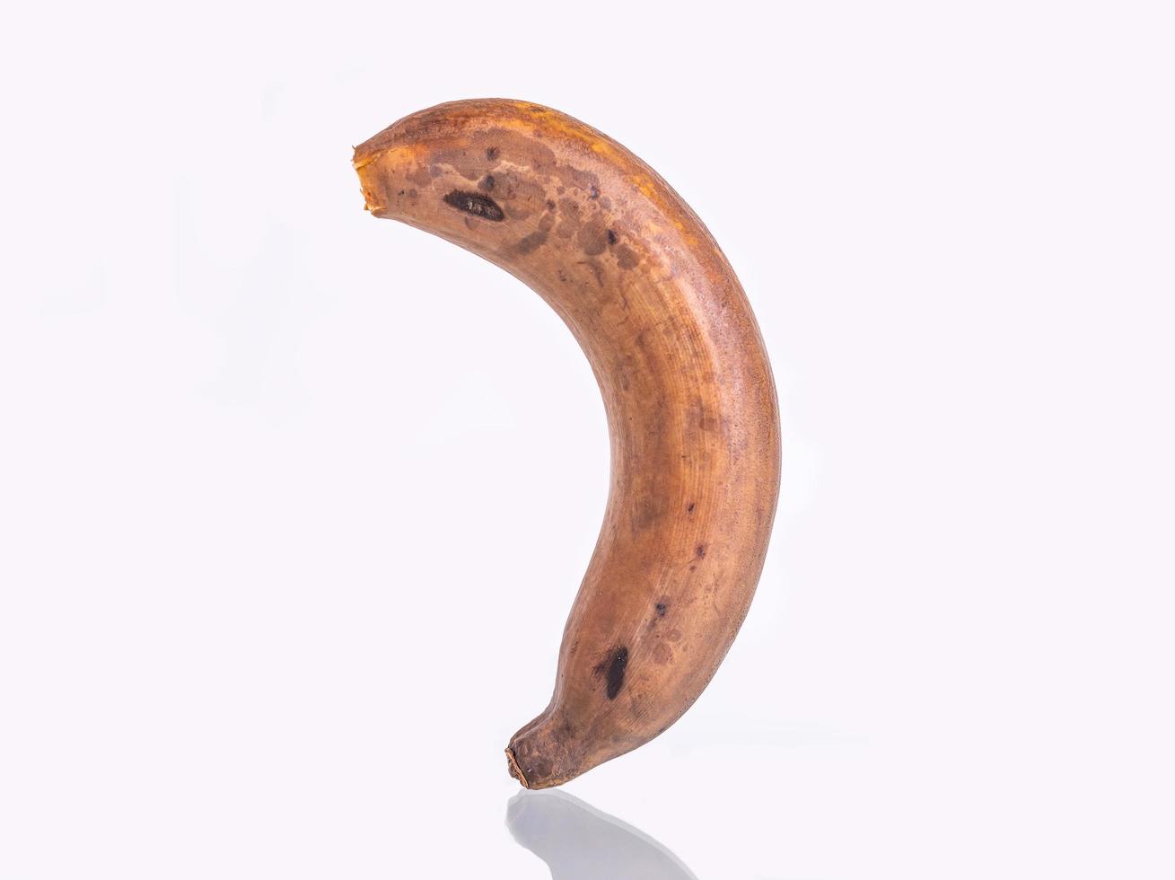 banane pourrie isolée photo